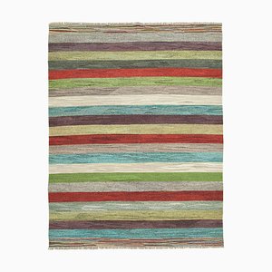 Grand Tapis Kilim Vintage en Laine Multicolore, Turquie