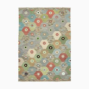 Tapis Kilim Décoratif Multicolore Tissé Mainwave