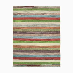 Multicolor Handmade Decorative Wool Flatwave Kilim Carpet