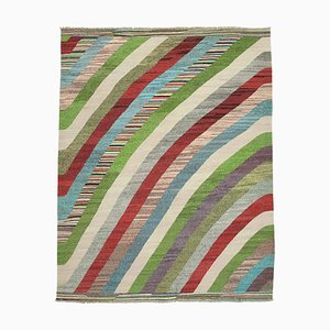 Tappeto Kilim fatto a mano in lana multicolore, Turchia