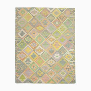 Multicolor Handwoven Decorative Flatwave Large Kilim Carpet