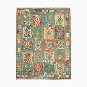 Multicolor Handwoven Decorative Flatwave Large Kilim Carpet