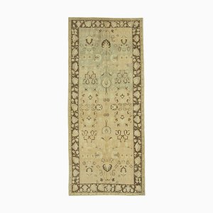 Beige Oriental Handwoven Wool Tribal Vintage Rug