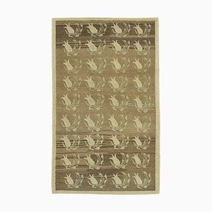 Tapis Antique Tribal Antique Beige Tissé à la Main