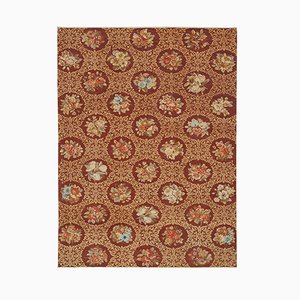 Red Anatolian  Handmade Wool Oushak Carpet