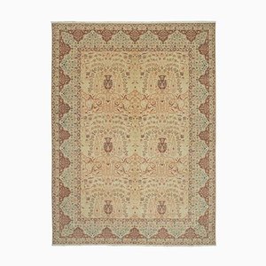 Vintage Beige Traditional Handwoven Oushak Rug