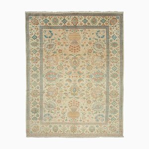 Tappeto Oushak beige fatto a mano, Turchia