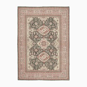 Tapis Oushak Beige Oriental Tissé à la Main