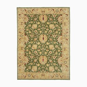 Beige Anatolian  Hand Knotted Wool Oushak Carpet