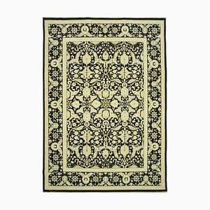 Tapis Oushak Traditionnel en Laine Fait Main Beige