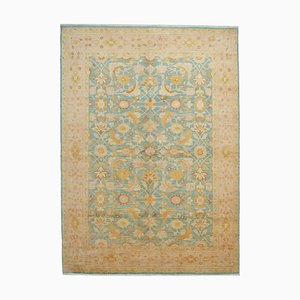 Tapis Oushak Beige Tissé Main Large en Laine, Turquie