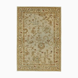 Tapis Oushak Antique Tissé à la Main Beige, Turquie