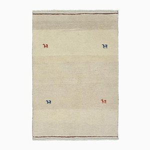 Tappeto Oushak antico beige intrecciato a mano, Turchia