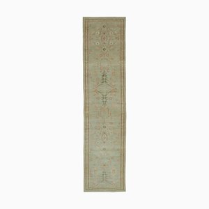 Tapis Oushak en Laine Beige Fait Main