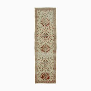 Tappeto Oushak antico beige intrecciato a mano, Turchia