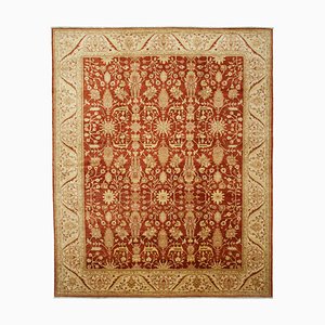 Roter dekorativer handgewebter antiker großer Oushak Teppich