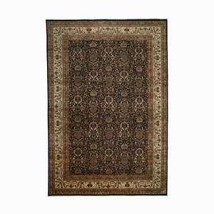 Beige Decorative Handmade Wool Large Oushak Carpet