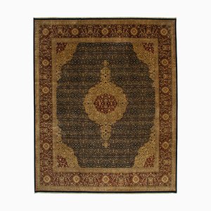 Vintage Multicolor Hand Knotted Wool Oushak Rug