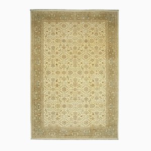 Vintage Beige Traditional Handwoven Oushak Rug