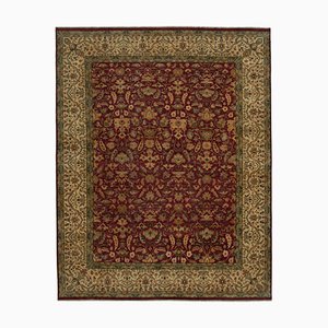 Red Oriental Handwoven Antique Large Oushak Carpet