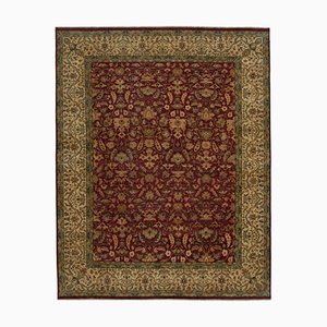 Vintage Red Oriental Handwoven Oushak Rug