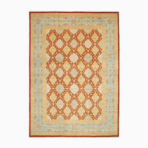 Tapis Oushak Jaune Large Fait Main en Laine, Turquie