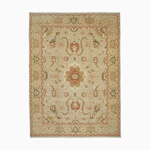 Tapis Oushak Beige Tissé Main Large Anatolien Beige