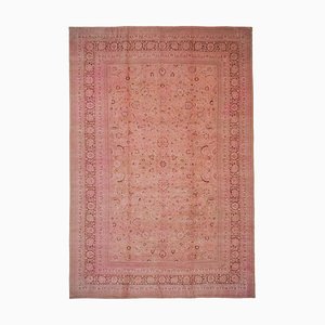 Vintage Pink Oriental Handwoven Oushak Rug