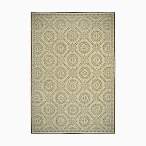 Tapis Oushak Antique Tissé Main Large Antique Beige