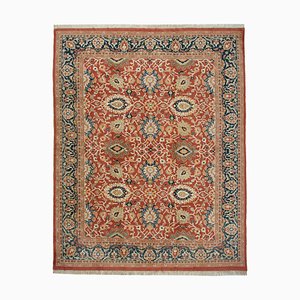 Red Anatolian  Handmade Wool Large Oushak Carpet