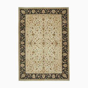 Tapis Oushak Beige Tissé Main Large en Laine, Turquie