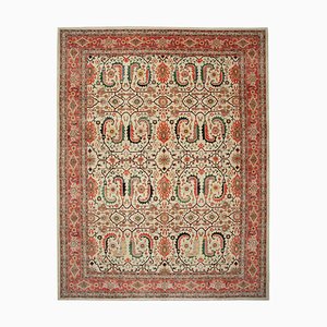 Beige Anatolian  Hand Knotted Wool Large Oushak Carpet