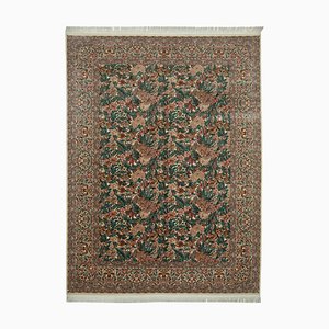 Beige Decorative Hand Knotted Wool Large Oushak Carpet