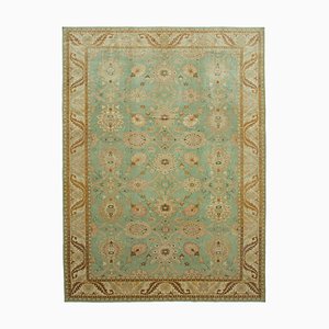 Tapis Oushak Antique Tissé Main Large Antique Beige