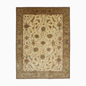 Tapis Oushak Beige Tissé Main Large Anatolien Beige