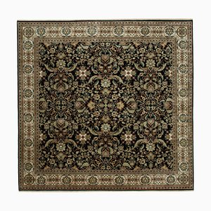Black Anatolian  Handwoven Antique Large Oushak Carpet