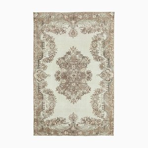 Tapis Anatolian Beige Fait Main Basses Fait Main Vintage, Suède