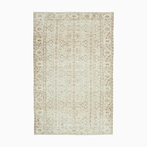 Tapis Anatolien Beige Fait Main Vintage Beige