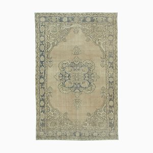 Tapis Vintage en Laine Oriental Orienté à la Main Beige