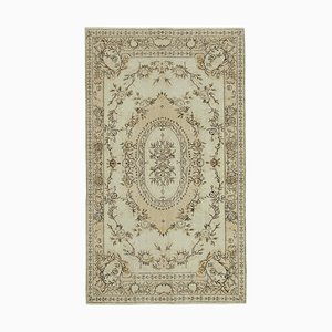 Tapis Vintage Anatolien Beige Tissé à la Main Vintage Beige