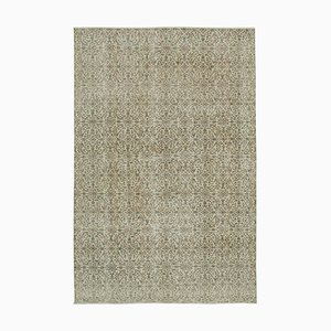 Tapis Vintage Beige Fait à la Main en Laine, Turquie