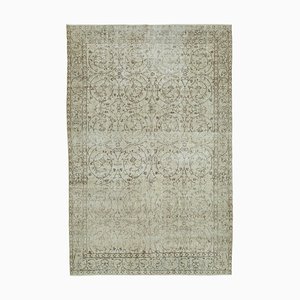 Handgeknüpfter orientalischer beige handgeknüpfter Vintage Teppich