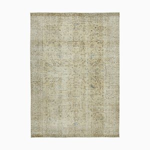 Beige Anatolian  Contemporary Hand Knotted Vintage Rug