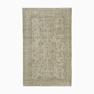 Tapis Vintage en Laine Oriental Orienté à la Main Beige