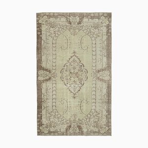 Tappeto vintage antico annodato a mano beige