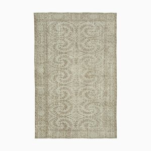 Beige Anatolian  Contemporary Hand Knotted Vintage Rug