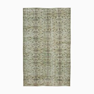 Beige Oriental Contemporary Hand Knotted Vintage Rug