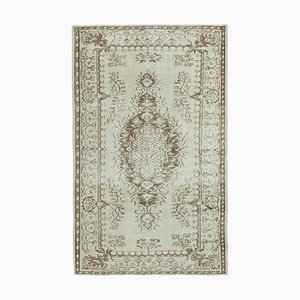 Tapis Vintage en Laine Oriental Orienté à la Main Beige