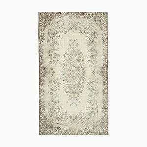 Tappeto vintage decorativo fatto a mano beige, Turchia