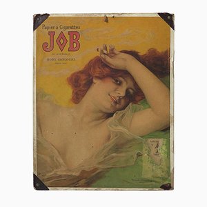 Jugendstil Werbeschild aus Karton von Daniel Hernandez, 1889